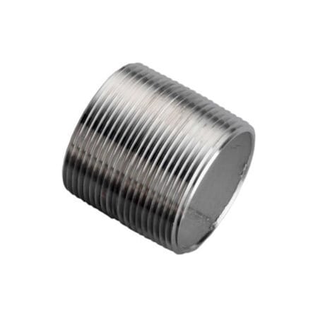 Merit Brass 1-1/4 In. X 1-5/8 In. 304 Stainless Steel Pipe Nipple - 16168 PSI - Sch. 40 - Domestic 4020-001